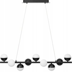 Lampa Sufitowa Wisząca Podłużna Loft 4 Kule Czarna APP400-CP