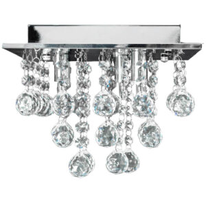 Lampa Sufitowa Plafon Crystal Glamour Kryształy Chrom APP404-C