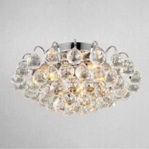Lampa Sufitowa Plafon Glamour Kryształki Chrom APP783-3C