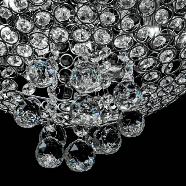 Lampa Sufitowa Plafon Kryształowy CRISTAL Glamour Chrom APP744-4C