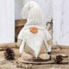 Figurka Świąteczny Skrzat Krasnal Beżowy 40cm 301449 N
