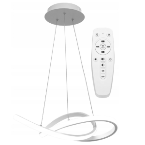 Lampa Wisząca Sufitowa RING LED Biała Ciepłe / Zimne Światło + Pilot APP392-CP