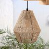 Lampa Ścienna Kinkiet BOHO Naturalny Drewno Sznurek Jutowy APP1149-1W - obrazek 3