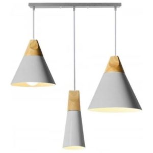 Lampa Wisząca Skandynawska SCANDI SET CP Szara APP065-3CP