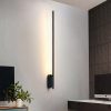 Lampa Ścienna Kinkiet Liniowy LED Podłużna Minimalistyczna Czarna – 92 cm – APP584-1W - obrazek 4
