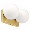 lampa ścienna kinkiet złoty gold kula szklana biała app1009-1w lentis lentis.pl