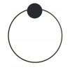 Lampa Ścienna Kinkiet LED RING Koło 40cm Black Czarny APP1386-CW
