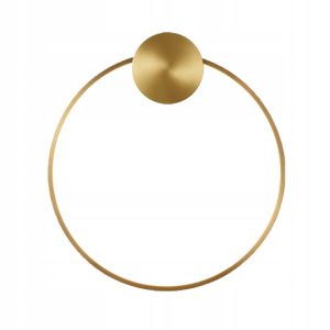 Lampa Ścienna Kinkiet LED Ring Koło 50cm Gold Złoty Szczotkowany APP1391-CW