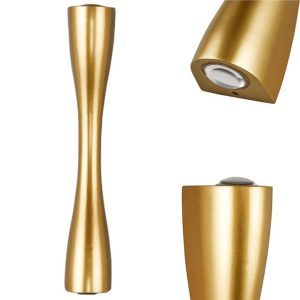 Lampa Kinkiet Ścienna Glamour TUBA Światło Góra / Dół Złota APP1065-W