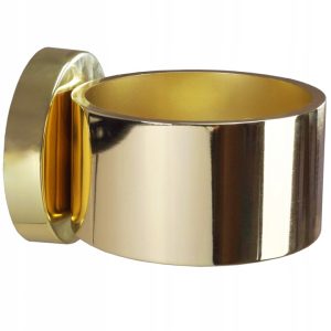 Lampa Ścienna Kinkiet Minimalistyczna Ring Światło Góra / Dół Złota APP990-1W