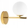 Lampa Kinkiet Ścienny Mały Glamour KULA Mleczna Złota APP684-1W - obrazek 2