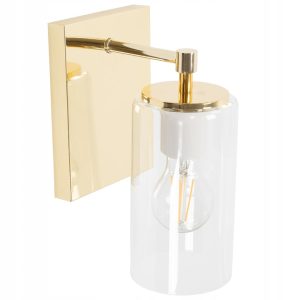 Lampa Ścienna Kinkiet Do Sypialni Przy Łóżku Nad Szafkę Nocną Tuba Złota APP1224-1W