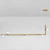 Lampa Wisząca Glamour BUBBLE Podłużna Kule 6 Złota APP690-6CP - obrazek 10