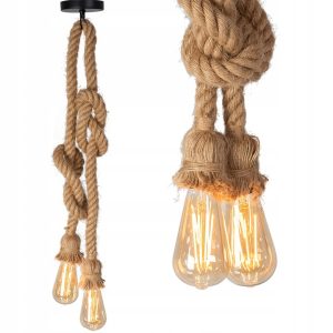 Lampa Wisząca Lina ROPE Sznurek APP419-2CP