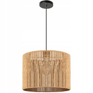 Lampa Wisząca BOHO Natural Pleciona Sznurek Jutowy 25cm APP1323-1CP