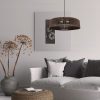 Lampa Wisząca BOHO Naturalna Pleciona Sznurek Jutowy Brązowa Czekoladowa APP1295-1CP - obrazek 2
