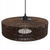 Lampa Wisząca BOHO Naturalna Pleciona Sznurek Jutowy Brązowa Czekoladowa APP1295-1CP - obrazek 4