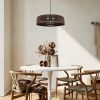 Lampa Wisząca BOHO Naturalna Pleciona Sznurek Jutowy Brązowa Czekoladowa APP1295-1CP - obrazek 3