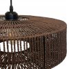 Lampa Wisząca BOHO Naturalna Pleciona Sznurek Jutowy Brązowa Czekoladowa APP1295-1CP - obrazek 6