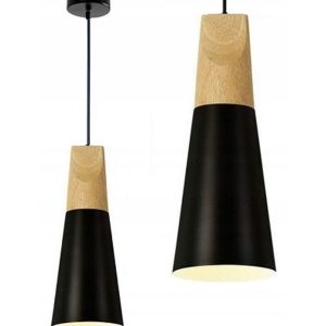 Lampa Wisząca Skandynawska SCANDI B Czarna APP057-1CP