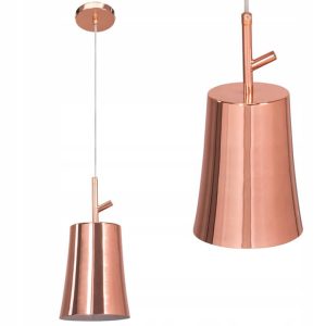 Lampa Wisząca Pojedyncza TUBA Rose Gold Różowe Złoto APP1036-1CP