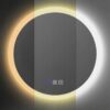 Lustro Łazienkowe Okrągłe Podświetlane LED Pochłaniacz Pary Głośnik Bluetooth FFJ 80cm - obrazek 6