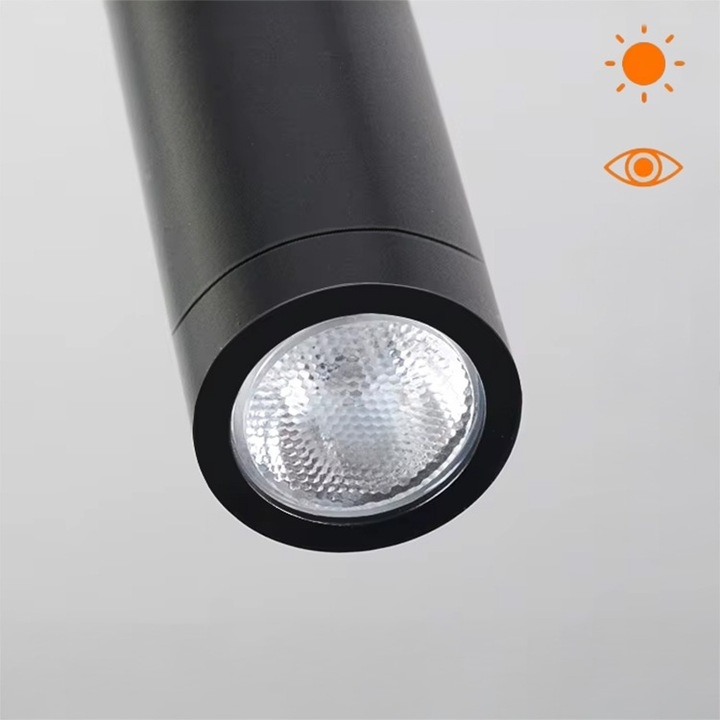 Lampa Ścienna Kinkiet Do Czytania Nad Łóżko Czarny Abażur Z Włącznikiem APP1610-2W - obrazek 4