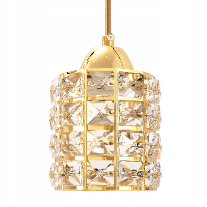 Lampa Wisząca Glamour Kryształowa Złota 3 APP725-3CP - obrazek 6