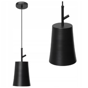 Lampa Wisząca Pojedyncza TUBA Czarna Matowa APP1034-1CP