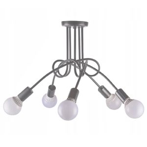 Lampa Wisząca PARADISE 5 Zakręcona Szary 392252