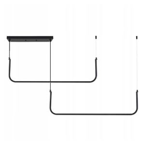 Lampa Wisząca Podłużna Liniowa Rurki LED Czarna APP980-CP