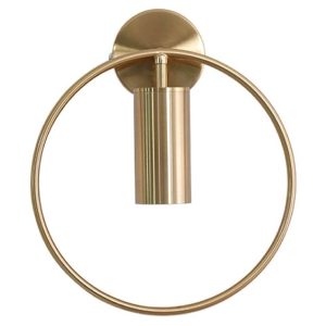 Lampa Ścienna Kinkiet Glamour RING Obręcz Złota APP922-1W