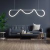 Lampa Sufitowa Wisząca Podłużna LONG LED Chrom Srebrna 120cm APP855-CP - obrazek 2