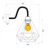 Lampa Kinkiet RENO Diament Druciana Czarna 180986C