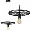 Lampa Wisząca KOŁO Industrial Metal Loft Czarna APP212-1CP