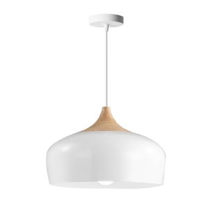 Lampa Wisząca Skandynawska Duża BARI Biała APP183-1CP