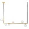 Lampa Wisząca Glamour BUBBLE Podłużna Kule 6 Złota APP690-6CP