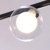 Lampa Wisząca Glamour BUBBLE Podłużna Kule 6 Czarna APP754-8CP