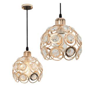 Lampa Wisząca Glamour DIAMENT Złota APP208-1C