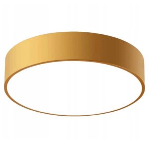 : Lampa Sufitowa Plafon Złoty Okrągły Klasyczny 50cm APP874-C