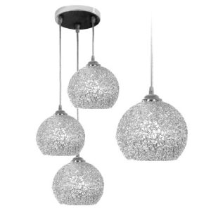 Lampa Wisząca Glamour Kula Chrom 3 APP634-3CPR
