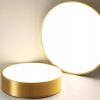 : Lampa Sufitowa Plafon Złoty Okrągły Klasyczny 50cm APP874-C