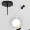 Lampa Wisząca Glamour BUBBLE Podłużna Kule 6 Czarna APP754-8CP