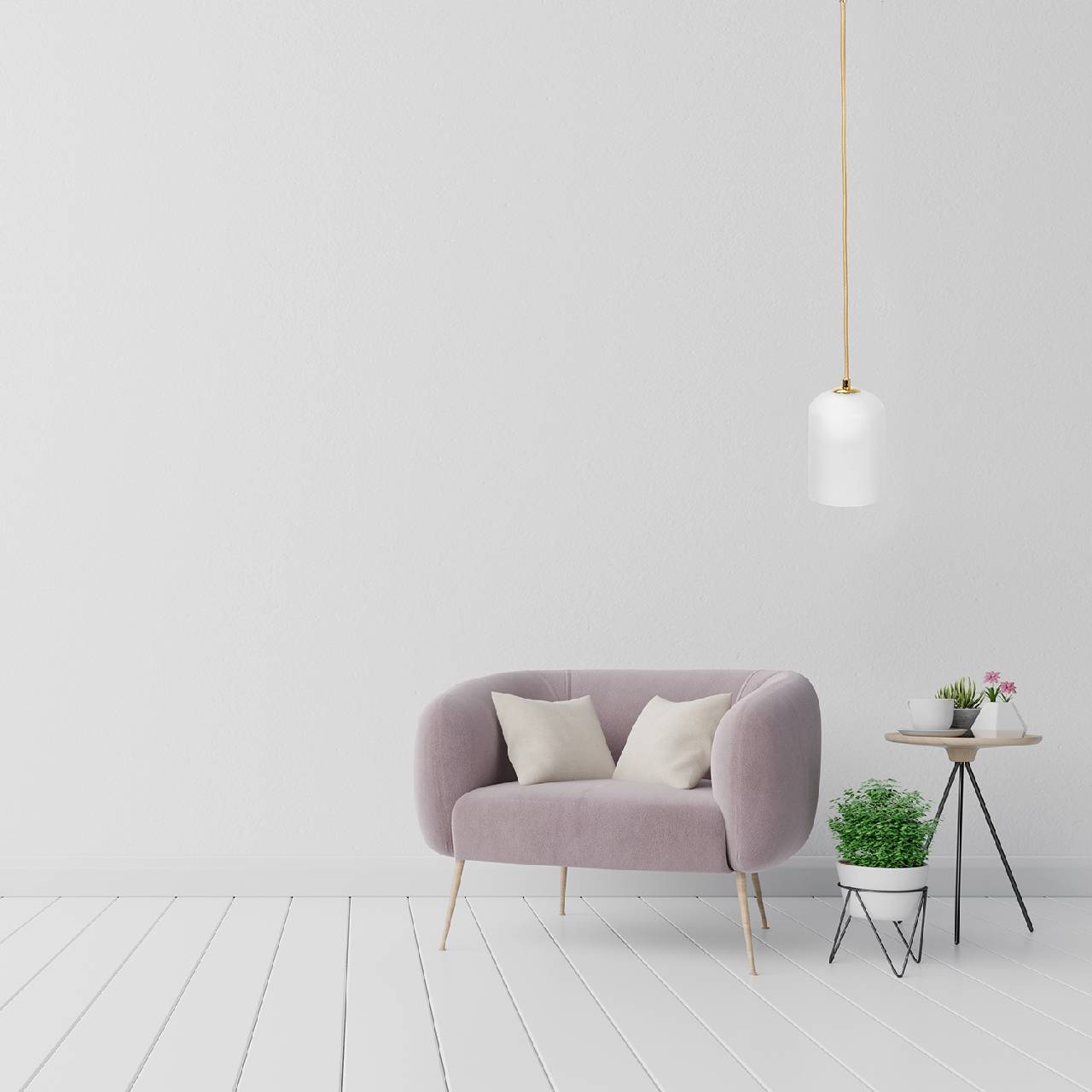 Lampa Wisząca Pojedyncza Szklana Biała Mleczna Złota APP1169-1CP - obrazek 7