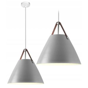 Lampa Wisząca Skandynawska BUFFO Szara APP158-1CP