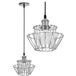 Lampa Wisząca Metalowa SET Loft Chrom APP943-1CP