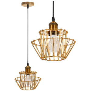 Lampa Wisząca Metalowa SET Loft Złota APP942-1CP