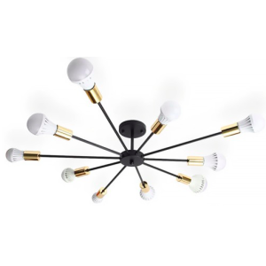 Lampa Wisząca PARADISE 10 Czarna / Złota APP503-10C