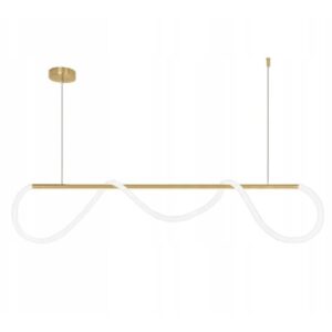 Lampa Sufitowa Wisząca Podłużna LONG LED Złota Polysk 120cm APP854-CP