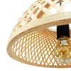 Lampa Wisząca Pleciona BOHO Naturalna Bambusowa APP1628-1C - obrazek 4